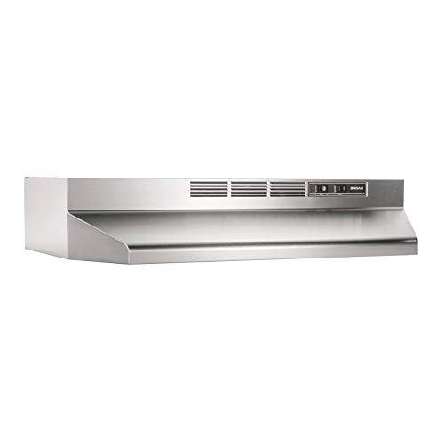 Broan-NuTone 413004 Ductless Range Hood Insert, 30-Inch, Stainless Steel