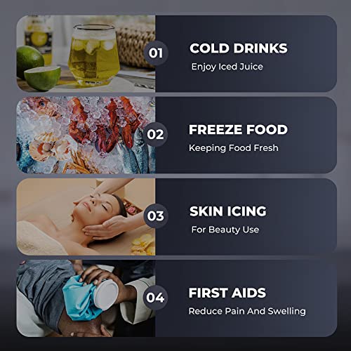 TRUSTECH Ice Maker Portable Ice Machine Countertop, 9 Ice Cubes Ready in 6 Mins, 26 lbs in Ice 24 Hrs & 2 Size (S/L), Ice Machine for Home Camp Party (Semi-Auto Cleaning, Ice Scoop & 1.5 lb Basket)