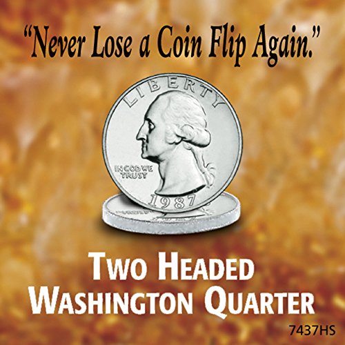 American Coin Treasures Two Headed Washington Quarter Made from Genuine United States Coins, Novelty, Magic, Collectible Coin
