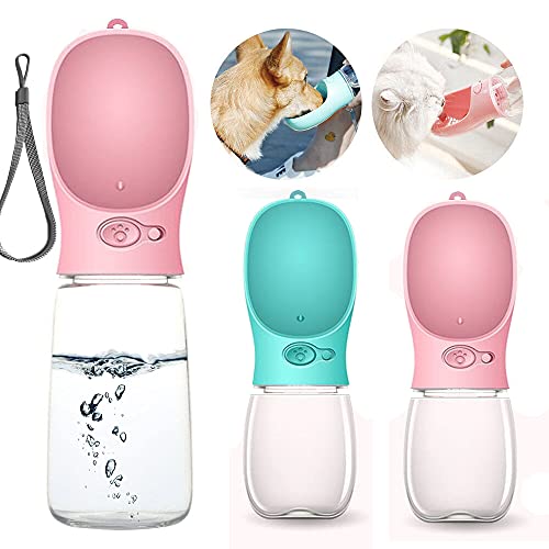PETnSport Portable Water Dispenser - Light weight Leak proof Outdoor Walks Pet Dog Water Bottle