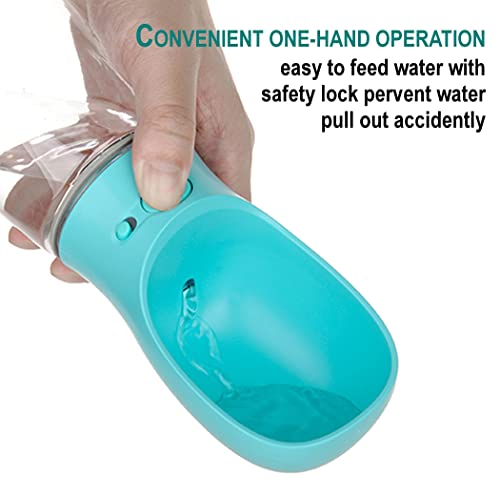 PETnSport Portable Water Dispenser - Light weight Leak proof Outdoor Walks Pet Dog Water Bottle