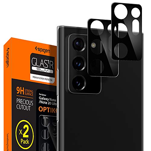 Spigen Camera lens Screen Protector [Glas.tR Optik] Tempered Glass designed for Galaxy Note 20 Ultra [2 Pack] - Case Friendly