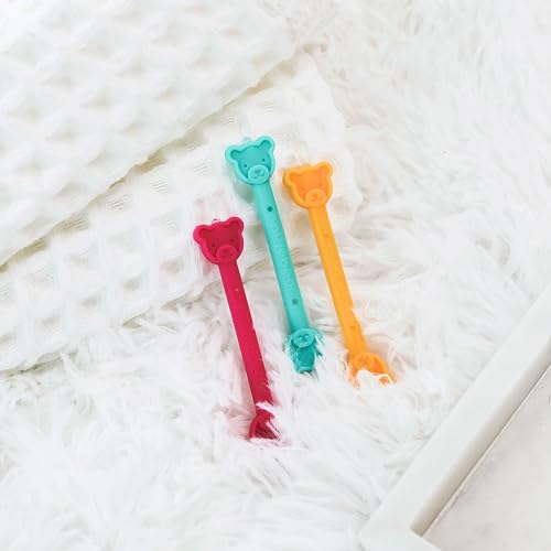 oogiebear - The Safe Baby Nasal Booger and Ear Cleaner - Baby Shower Registry Essential | Easy Baby Nose Cleaner Gadget for Infants and Toddlers | Dual Earwax and Snot Removal, Blue Two Pack