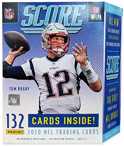 2020 Score Football Factory Sealed Blaster Box of Packs with a Chance for Joe Burrow, Tua Tagovailoa, Jalen Hurts and Other Rookies Plus Retail Exclusive Tom Brady Tributes