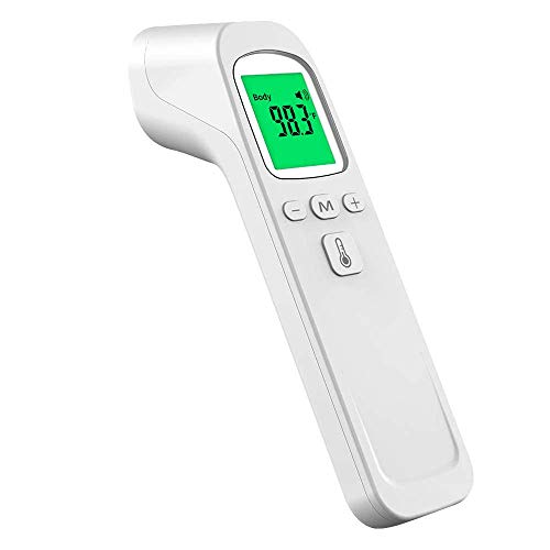 Infrared Digital Non-Contact Forehead Thermometer for Adults and Kids with Fever Alarm, Memory Function, LCD Display