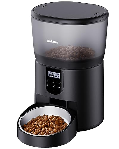 Katalic Automatic Cat Feeder: 4 Meals, 20 Portion Control