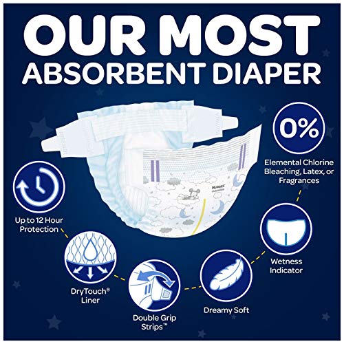 Huggies Overnites Nighttime Diapers, Size 3, 80 Ct (Packaging May Vary)