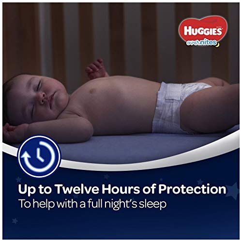 Huggies Overnites Nighttime Diapers, Size 3, 80 Ct (Packaging May Vary)