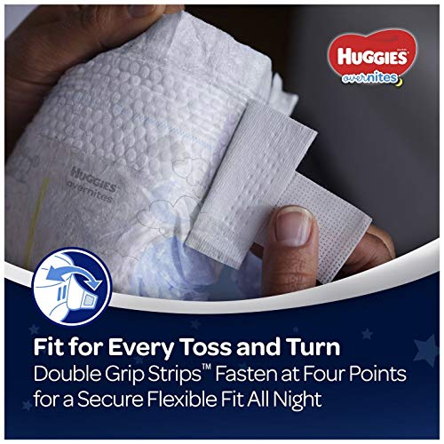 Huggies Overnites Nighttime Diapers, Size 3, 80 Ct (Packaging May Vary)