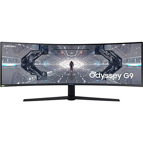 SAMSUNG 49-inch Odyssey G9 - QHD, 240hz, 1000R Curved Gaming Monitor, 1ms, NVIDIA G-SYNC & FreeSync, QLED (LC49G95TSSNXZA)