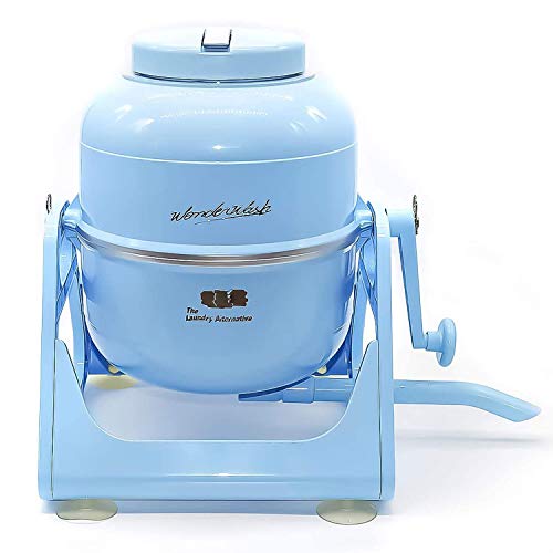 The Laundry Alternative Wonderwash Retro Colors Non-electric Portable Compact Mini Washing Machine (Blue)
