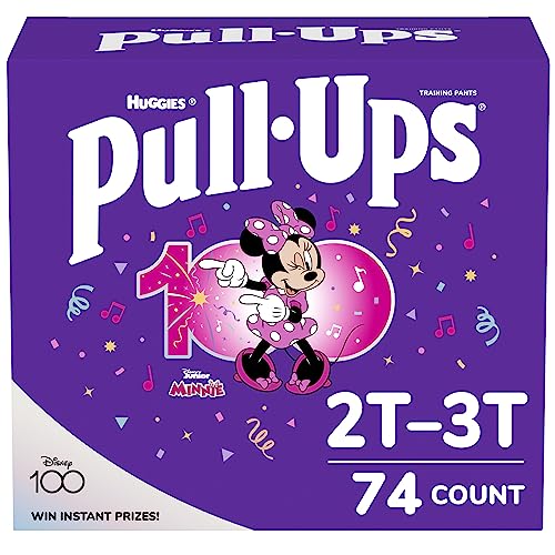 Pull-Ups Learning Designs Girls' Training Pants, 2T-3T, 74 Ct