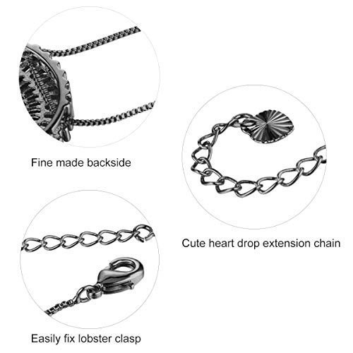 COTTVOTT A-Z Alphabet Pendant Necklaces Charms Women Initial Letter Chain Necklace 4 Colors