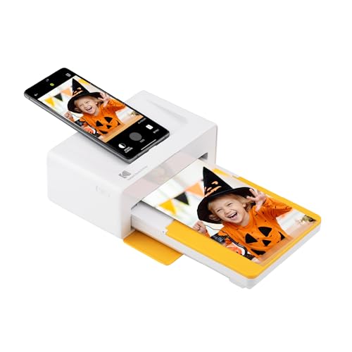 Kodak Dock Plus Instant Photo Printer  Updated Bluetooth Portable Photo Printer Full Color Printing  Mobile App Compatible with iOS and Android  Convenient and Practical