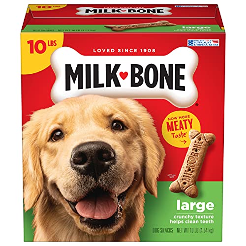 Milk-Bone Original Dog Treats Biscuits for Large Dogs, 10 Pounds (Packaging May Vary)