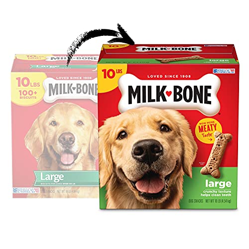 Milk-Bone Original Dog Treats Biscuits for Large Dogs, 10 Pounds (Packaging May Vary)