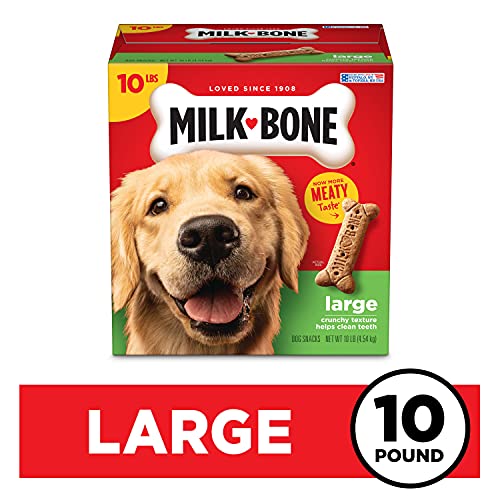 Milk-Bone Original Dog Treats Biscuits for Large Dogs, 10 Pounds (Packaging May Vary)