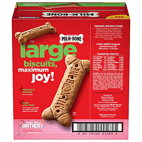 Milk-Bone Original Dog Treats Biscuits for Large Dogs, 10 Pounds (Packaging May Vary)