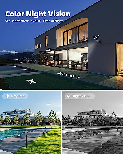 Wireless Rechargeable Battery Powered WiFi Camera, Home Security Camera, Night Vision, Indoor/Outdoor, 1080P Video with Motion Detection, 2-Way Audio, Waterproof, compatible with Cloud Storage/SD Slot