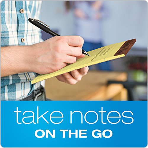 TOPS The Legal Pad Writing Pads, 5" x 8", Jr. Legal Rule, Canary Paper, 50 Sheets, 12 Pack (7501)