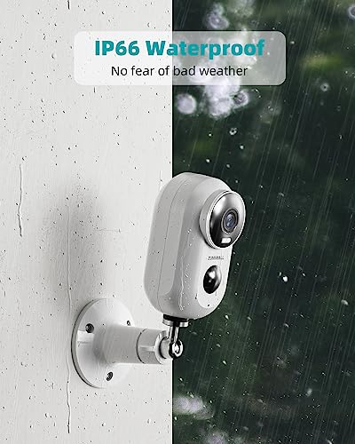 Wireless Rechargeable Battery Powered WiFi Camera, Home Security Camera, Night Vision, Indoor/Outdoor, 1080P Video with Motion Detection, 2-Way Audio, Waterproof, compatible with Cloud Storage/SD Slot