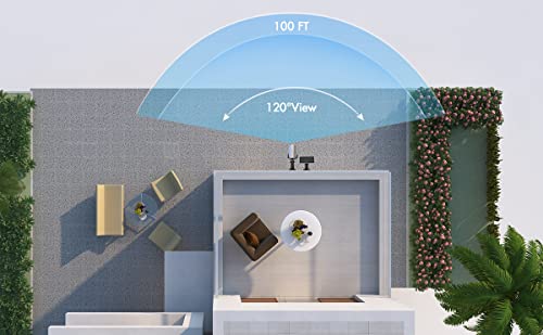 Zumimall Outdoor Security Camera, 1080P Wireless WiFi Surveillance Waterproof Camera, IR Night Vision, Two Way Audio, PIR Motion Detection, Rechargable 10400mAh Battery Powered, Cloud/SD, 2PCS