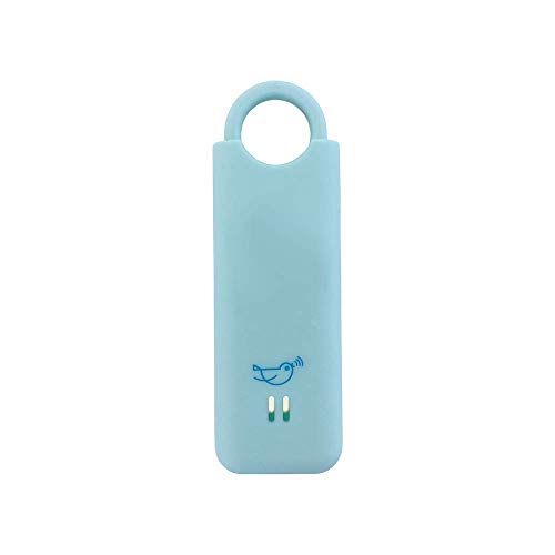 Sheâs BirdieââThe Original Personal Safety Alarm for Women by Womenââ130dB Siren, Flashing Strobe Light, Solid Brass Key Chain and Key Ring in 5 Pop Colors. (Aqua)
