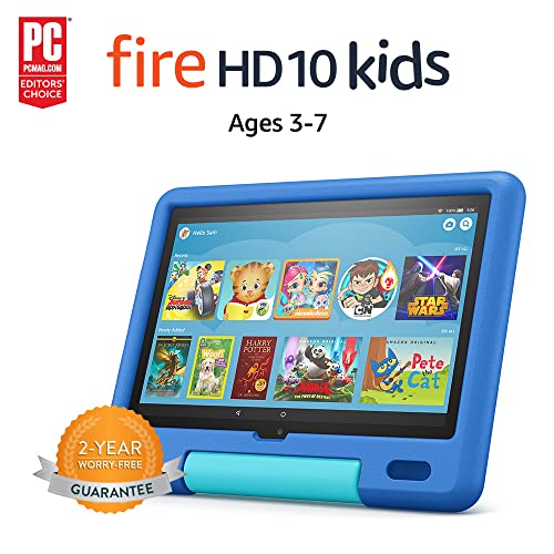 All-new Fire HD 10 Kids tablet, 10.1", 1080p Full HD, ages 3â7, 32 GB, Sky Blue