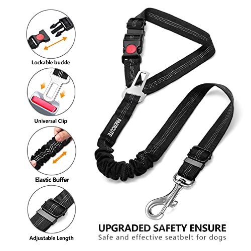 Adjustable 3-Piece Dog Seat Belt Set for Vehicle