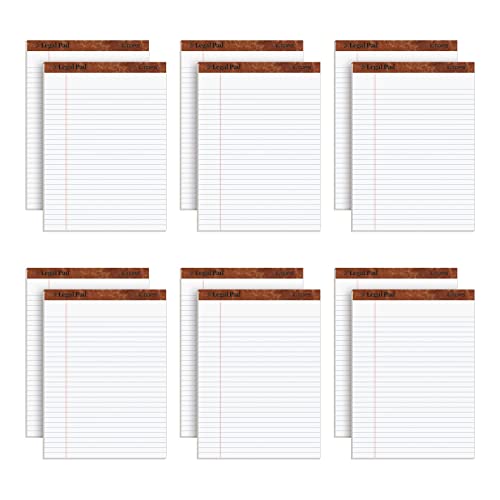 TOPS The Legal Pad Writing Pads, 8-1/2 x 11-3/4, Legal Rule, 50 Sheets, 12 Pack (7533)