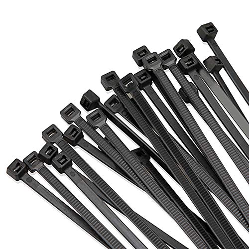 Mezzo Cable Zip Ties Heavy Duty 12 Inchï¼100 Packï¼, Ultra Strong Plastic Wire Ties with 50 Pounds Tensile Strength, Self-Locking UV Resistant Black Nylon Zip Ties for Indoor and Outdoor