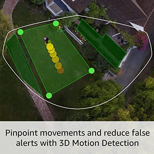 Introducing Ring Floodlight Cam Wired Pro with Birdâs Eye View and 3D Motion Detection (2021 release), White