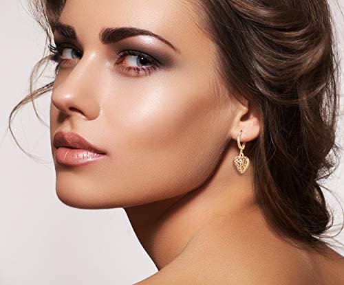 9 Pairs Gold Small Spike Hoop Earrings for Women-Gold Mini Hoop Dangle Earrings with Charm- Spike Huggie Hoop Earrings Set for Teen Girls and Women Huggy Hoop Earrings Gift for Teens (#1)