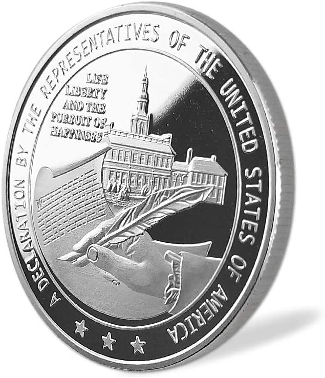 US Military Challenge Coin Presidential 1776 Declaration of Independence Commemorative Coin