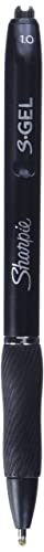 Sharpie S-Gel, Gel Pens, Bold Point (1.0mm), Black Ink Gel Pen, 12 Count