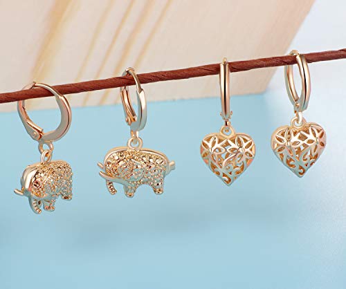 9 Pairs Gold Small Spike Hoop Earrings for Women-Gold Mini Hoop Dangle Earrings with Charm- Spike Huggie Hoop Earrings Set for Teen Girls and Women Huggy Hoop Earrings Gift for Teens (#1)