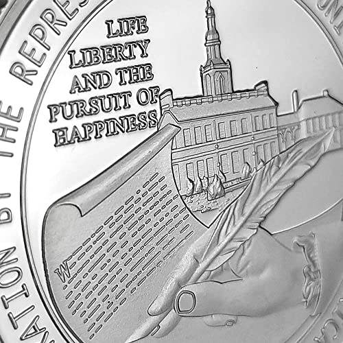 US Military Challenge Coin Presidential 1776 Declaration of Independence Commemorative Coin