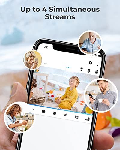 Wireless Security Camera, Reolink E1 3MP HD Plug-in Indoor WiFi Camera for Home Security, Pan Tilt Baby Monitor/Pet Camera, Night Vision, Works with Alexa/Google Assistant