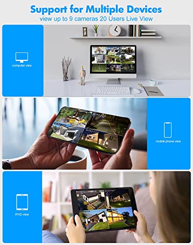 4MP Security Camera Outdoor Wired Starlight Color Night Vision, LaView Cameras for Home Security AI Human Detection & Auto Tracking, IP65 Outdoor Camera 2-Way Audio, US Cloud, Compatible with Alexa