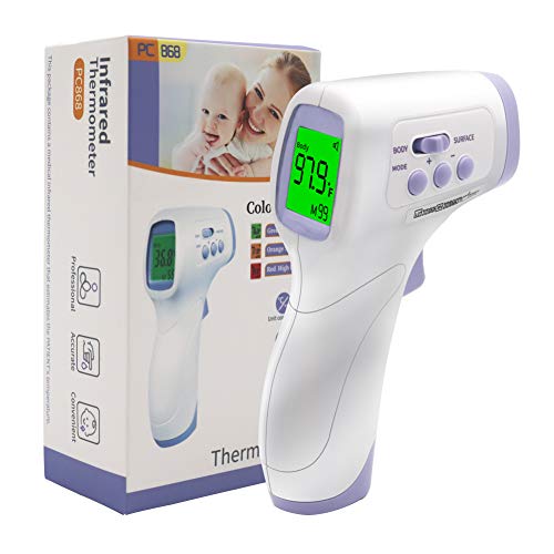 Non-Contact Forehead Thermometer, Amerzam Infrared Thermometer Thermal Temterature Scanner for Body Kids & Adults
