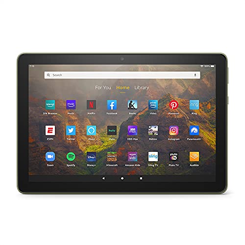 All-new Fire HD 10 tablet, 10.1", 1080p Full HD, 32 GB, latest model (2021 release), Olive