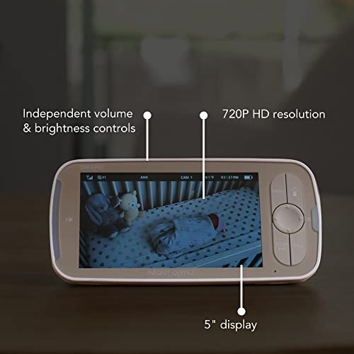 Infant Optics DXR-8 PRO Baby Monitor with 5" Screen, HD (720P) Resolution, and ANR