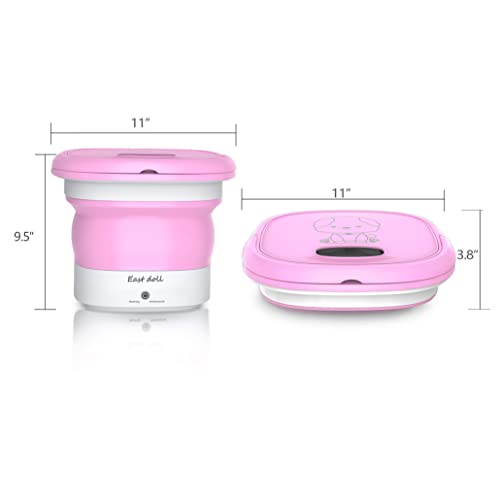 Portable Washing Machine, Mini Folding Washing Machine, Lightweight Convenient Washer for Camping, Travelling, Apartment Dorm, Gift for Friend or Family