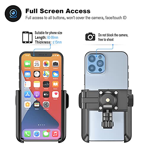 visnfa Upgraded Bike Phone Mount Anti Shake and Stable 360Â° Rotation Adjustable Universal Bike Accessories/Bike Phone Holder for Any Smartphones GPS Other Devices Between 3.5 and 7.0 inches