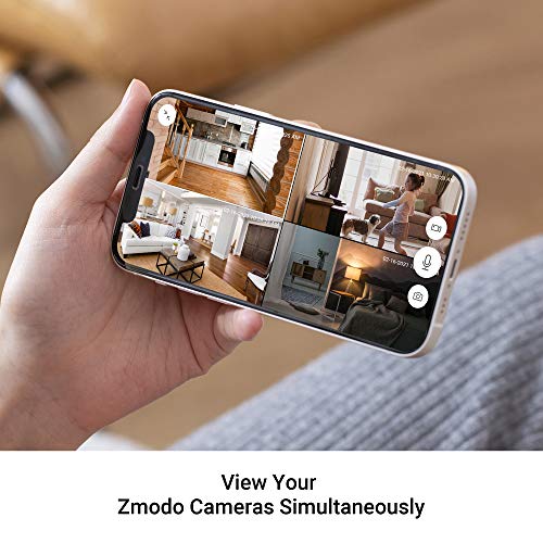 [2021 Upgrade]Zmodo 1080P Mini Pro, Plug-In WiFi Indoor Security Camera, Human/Vehicle/Pet Motion Dection, Baby Monitor Nanny Camera, Two-Way Audio Night Vision, Work with Alexa