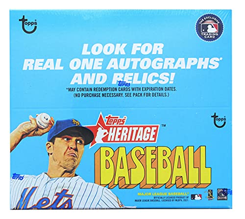2021 Topps Heritage Baseball Retail Display Box 24 Packs