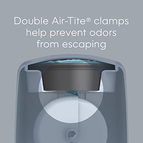 Playtex Diaper Genie Complete Pail with Built-In Odor Controlling Antimicrobial, Includes Pail & 1 Refill, Blue