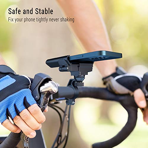 visnfa Upgraded Bike Phone Mount Anti Shake and Stable 360Â° Rotation Adjustable Universal Bike Accessories/Bike Phone Holder for Any Smartphones GPS Other Devices Between 3.5 and 7.0 inches