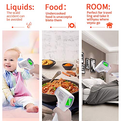 Non-Contact Forehead Thermometer, Amerzam Infrared Thermometer Thermal Temterature Scanner for Body Kids & Adults