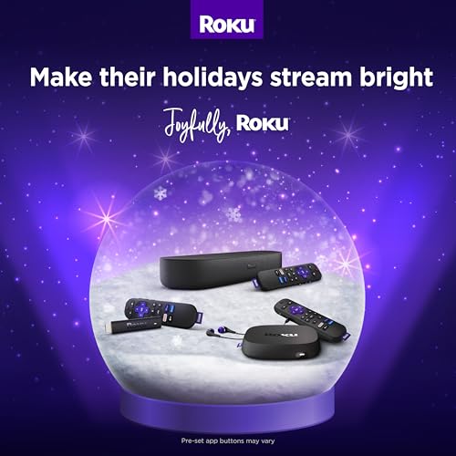 Roku Express 4K+ | Streaming Media Player HD/4K/HDR with Smooth Wireless Streaming and Roku Voice Remote with TV Controls, Includes Premium HDMIÂ® Cable